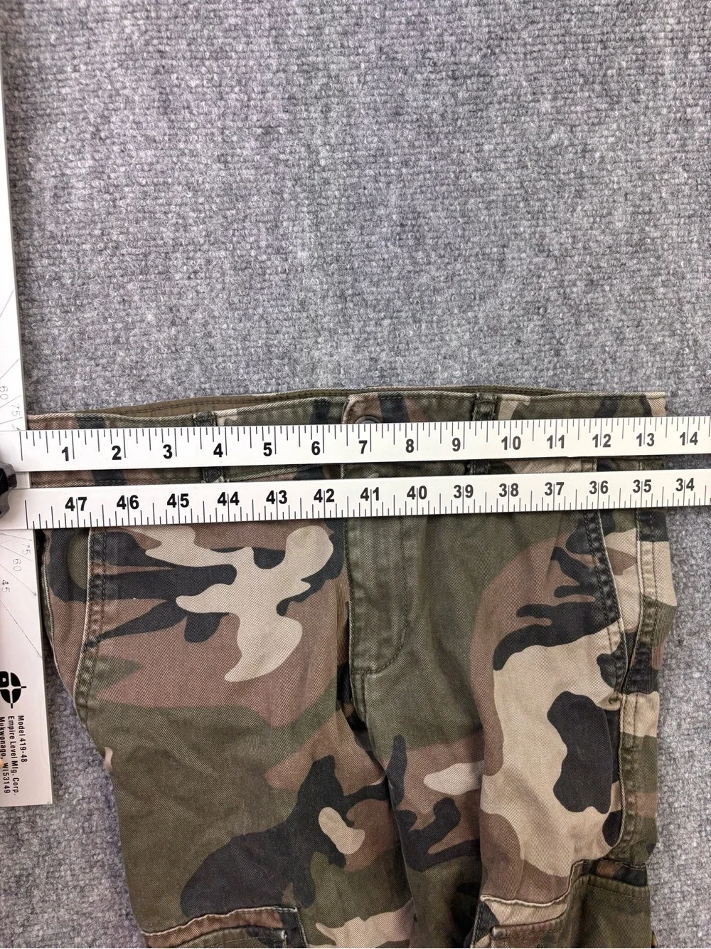 Old Navy Boys Camo Cargo Pants Size 12 Adjustable Waist
